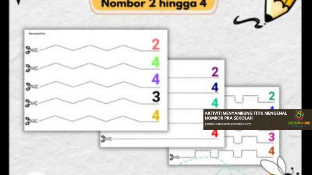 Aktiviti menyambung titik mengenal nombor prasekolah, adalah satu inisiatif yang perlu diketahui oleh orang ramai. Ia membawa manfaat besar dalam persediaan awal pelajar kecil sebelum mereka memasuki alam persekolahan. Guru prasekolah penting mengambil inisiatif ini untuk menaikkan minat pelajar terlibat dalam sesi pembelajaran di prasekolah. Disamping mereka seronok dalam sesi pembelajaran bahkan mereka dapat menambahkan lagi pengetahuan mereka dan menguatkan lagi ingatan mereka berkaitan dengan nombor dua tiga dan empat.