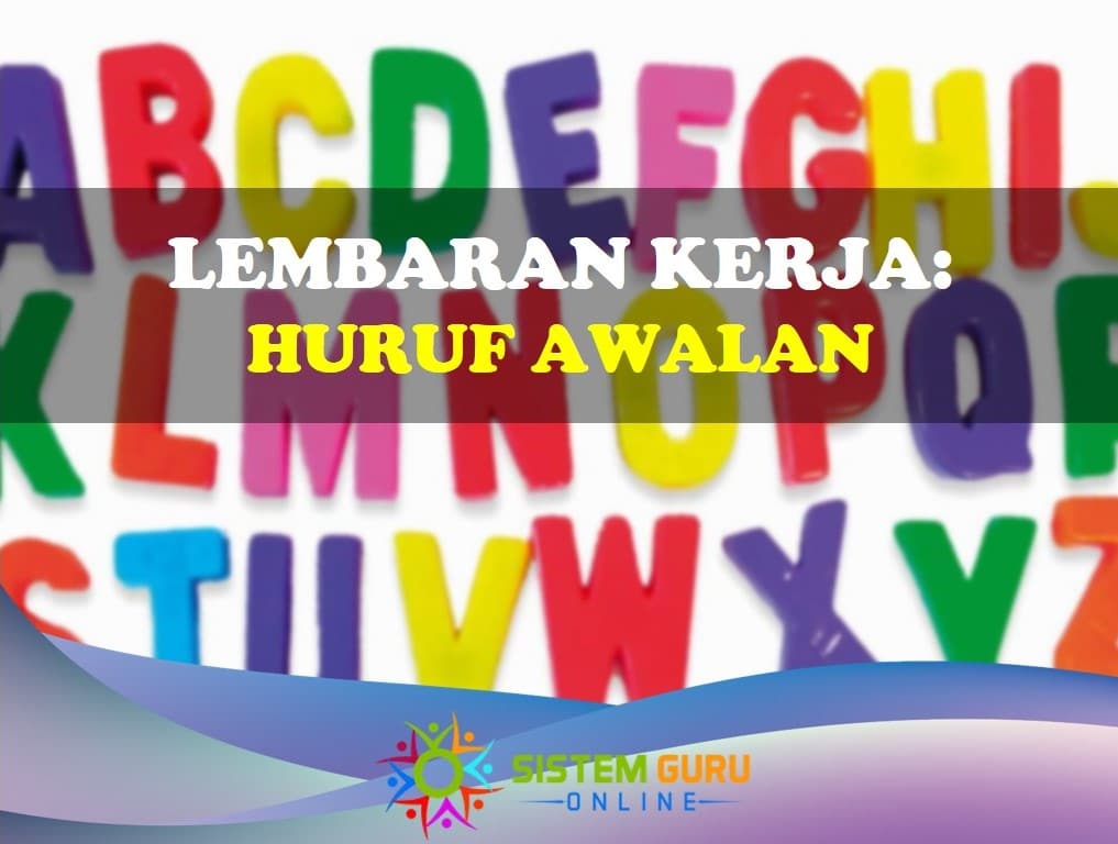 lembaran kerja huruf awalan
