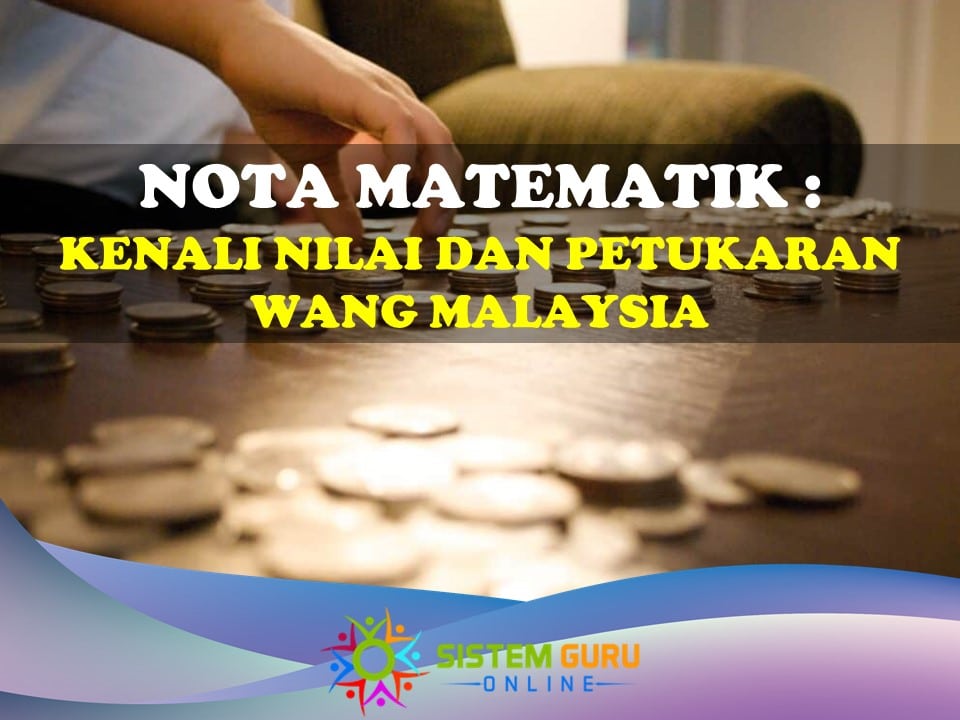 nota matematik sekolah rendah: kenali nilai dan pertukaran wang 