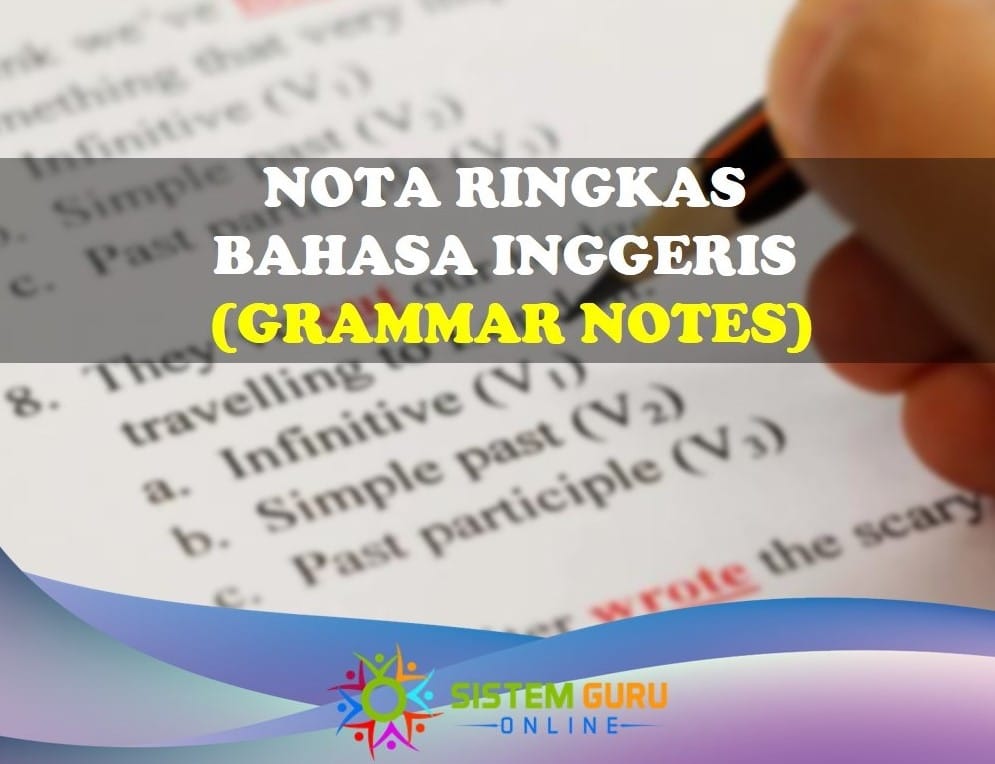 nota ringkas bahasa inggeris
