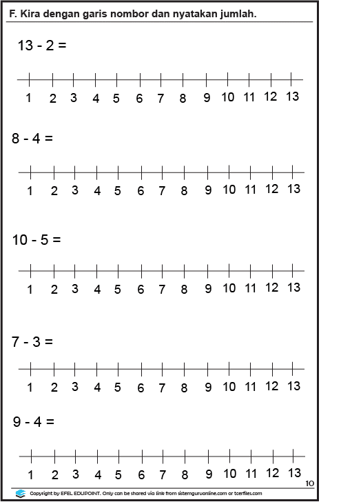 MATEMATIK TAHUN 1 OPERASI ASAS MS 10