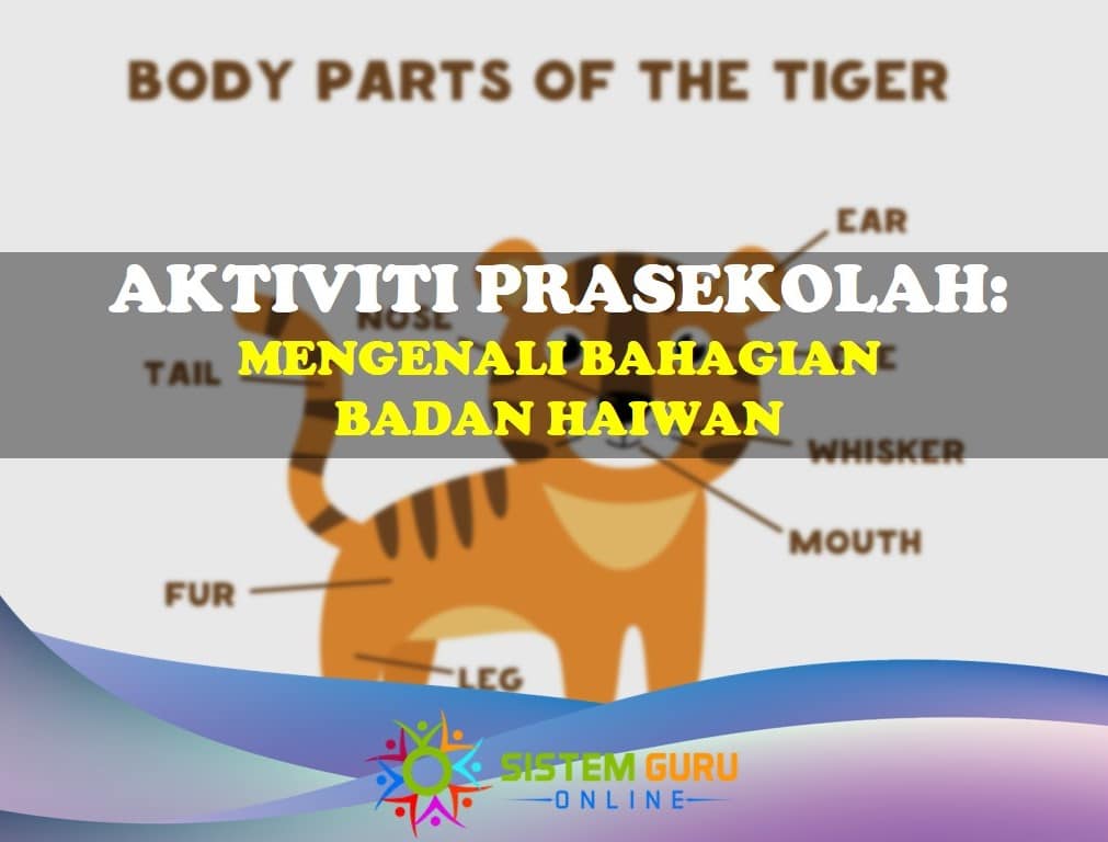 aktiviti prasekolah: mengenali bahagian badan haiwan