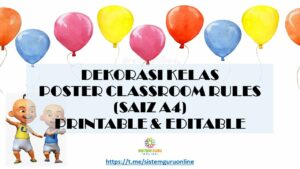 Peraturan dalam bilik darjah ada banyak dan bukan mudah untuk memastikan pelajar sentiasa mematuhi peraturan yang ditetapkan oleh guru. Setiap sekolah, bilik darjah, mempunyai peraturan tertentu yang adakalanya berbeza dari sekolah lain. Peraturan adalah sesuatu yang kurang menyeronokkan tetapi perlu dipatuhi bagi memastikan keselamatan dan kebaikan persekitaran dan sesiapa yang berada dalam persekitaran itu.
