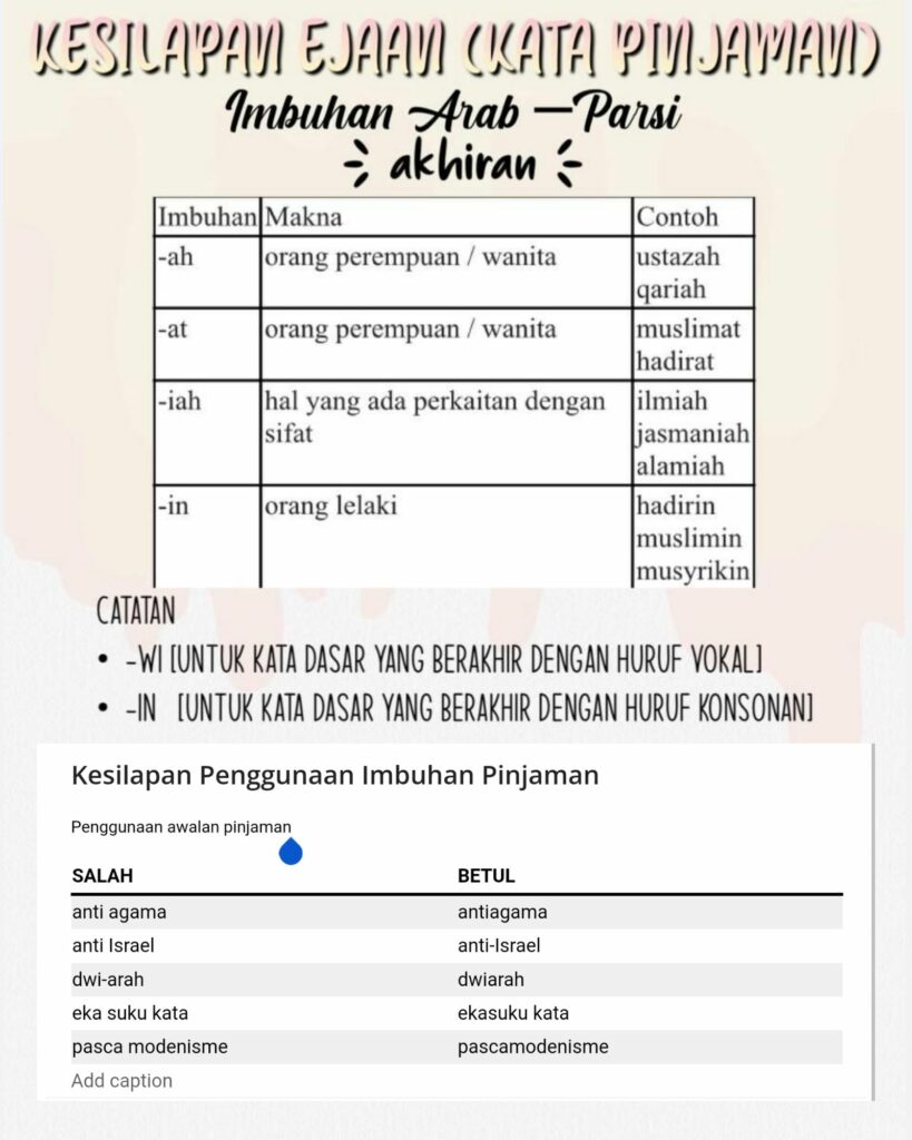 Tahukah anda, banyak perkataan diambil daripada bahasa asing? Oleh itu, perbincangan kita akan tertumpu pada nota kata pinjaman subjek bahasa melayu bagi tahun 6. Fokus perkataan bahasa asing yang kita bincangkan lebih kepada pertambahan imbuhan dalam perkataan. Nota Kata Pinjaman Subjek Bahasa Melayu Tahun 6