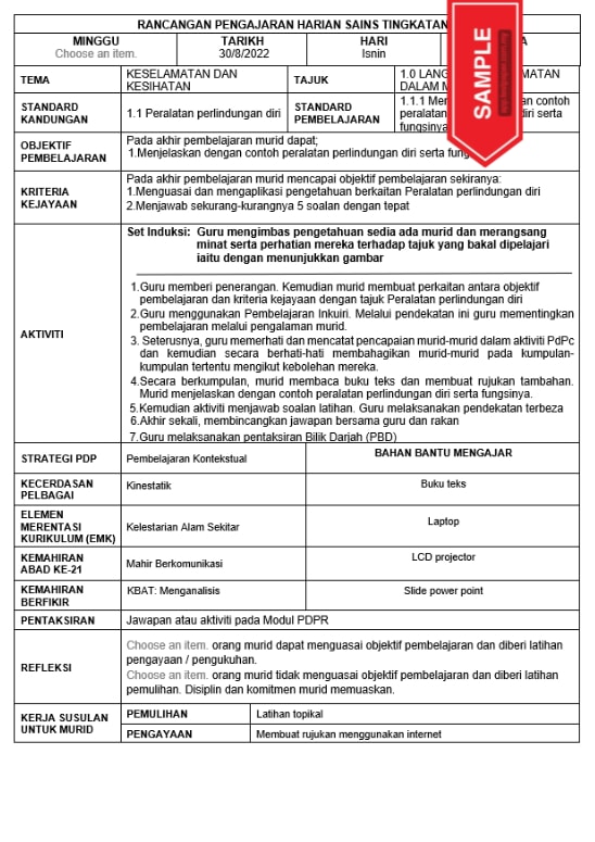 Masih ramai nampaknya guru yang sedang mencari RPH 2022 Subjek Sains Tingkatan 4 ini. Alhamdulillah nampaknya kali ini pencarian anda akan tamat disini selepas anda melihat dan membaca penerangan padat mengenai RPH ini.