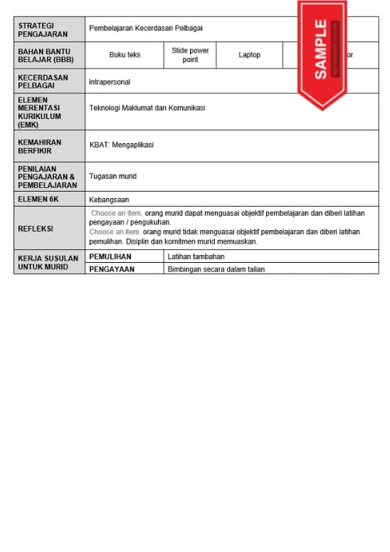 contoh Download rph 2022 subjek pendidikan moral tingkatan 4