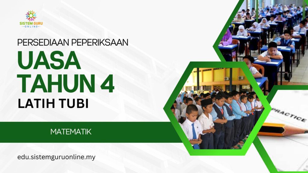 Mari tingkatkan persediaan ujian akhir sesi akademik UASA matematik tahun 4 bagi pelajar. Menjawab soalan latih tubi yang admin sediakan di bawah dapat menjimatkan masa pelajar berada pada soalan yang mudah terlalu lama. ujian akhir sesi akademik UASA matematik tahun 4