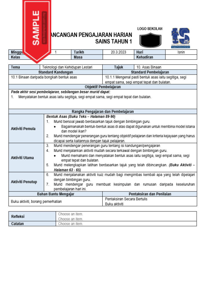 RPH Sains Tahun 1 merupakan tunjang menarik minat murid sekolah rendah dalam mendalami subjek sains. Dalam dunia pendidikan moden, akses kepada bahan pengajaran yang berkualiti merupakan keperluan asas bagi para pendidik untuk memberikan pengalaman pembelajaran yang terbaik kepada pelajar.