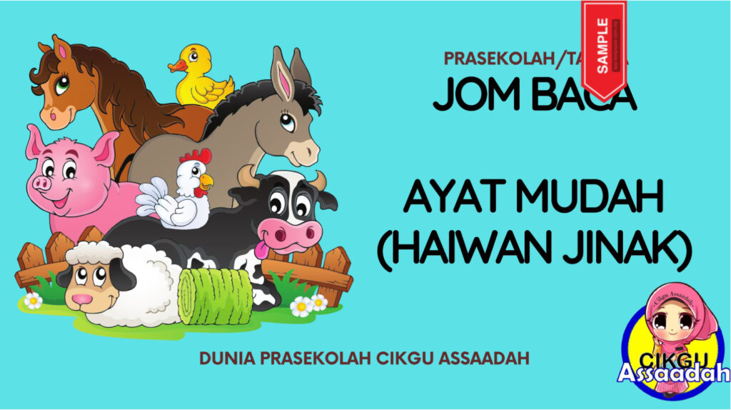 Kagum! Itulah yang admin rasa bila terjumpa modul ini hari ini semasa mencari bahan prasekolah tadi. Slaid Bacaan prasekolah & tadika terbaik pernah admin jumpa! Ya, satu set lengkap semua ada telah dihimpunkan oleh editor iaitu Cikgu Assaadah yang sudah berpengalaman 15 tahun dalam dunia prasekolah ini!