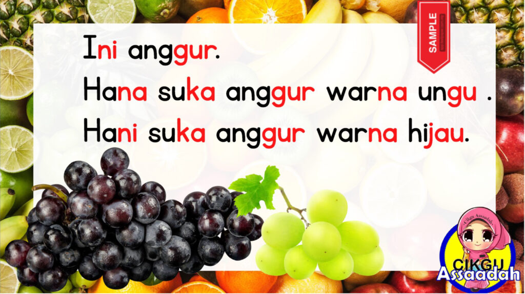 Kagum! Itulah yang admin rasa bila terjumpa modul ini hari ini semasa mencari bahan prasekolah tadi. Slaid Bacaan prasekolah & tadika terbaik pernah admin jumpa! Ya, satu set lengkap semua ada telah dihimpunkan oleh editor iaitu Cikgu Assaadah yang sudah berpengalaman 15 tahun dalam dunia prasekolah ini!