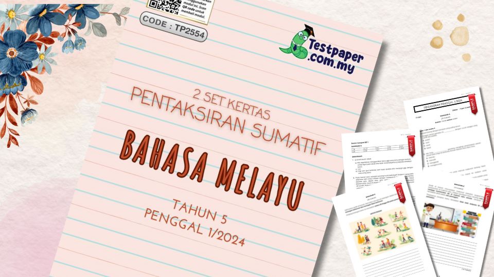 "Seperti yang disebutkan oleh Nelson Mandela, 'Pendidikan adalah senjata yang paling kuat yang boleh digunakan untuk mengubah dunia.' Dalam konteks ini, 2 set kertas pentaksiran sumatif Bahasa Melayu tahun 5 penggal 1/2024 adalah alat penting yang disediakan dan disusun oleh guru Bahasa Melayu.