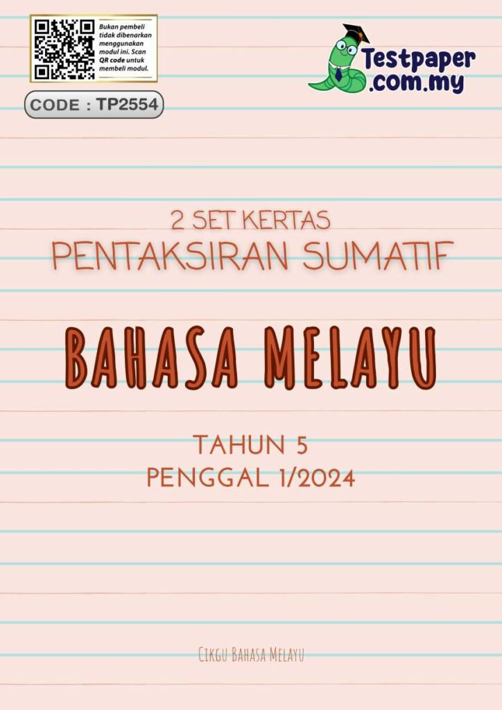 "Seperti yang disebutkan oleh Nelson Mandela, 'Pendidikan adalah senjata yang paling kuat yang boleh digunakan untuk mengubah dunia.' Dalam konteks ini, 2 set kertas pentaksiran sumatif Bahasa Melayu tahun 5 penggal 1/2024 adalah alat penting yang disediakan dan disusun oleh guru Bahasa Melayu.