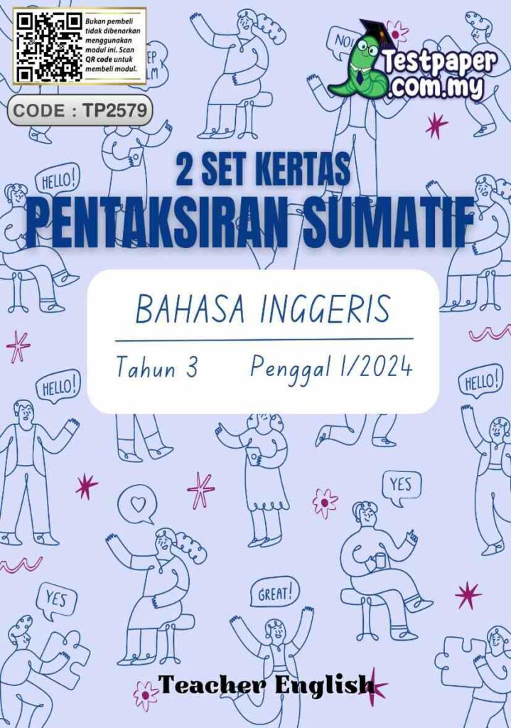 Para guru dan ibubapa yang sedang mencari Soalan Ujian Sumatif English Year 3 bagi penggal 1 ini boleh menghela nafas lega kerana kali ini pihak admin menyediakan 2 set kertas pentaksiran sumatif bahasa inggeris terbaik untuk dijadikan bahan ulangkaji buat anak-anak semua.