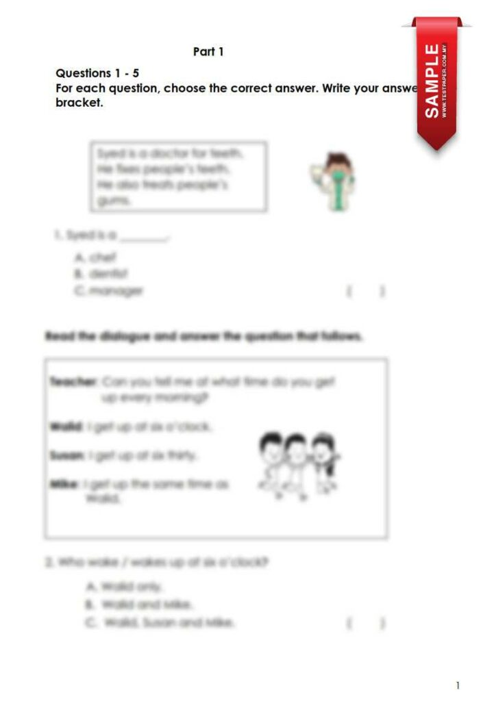 Para guru dan ibubapa yang sedang mencari Soalan Ujian Sumatif English Year 3 bagi penggal 1 ini boleh menghela nafas lega kerana kali ini pihak admin menyediakan 2 set kertas pentaksiran sumatif bahasa inggeris terbaik untuk dijadikan bahan ulangkaji buat anak-anak semua.
