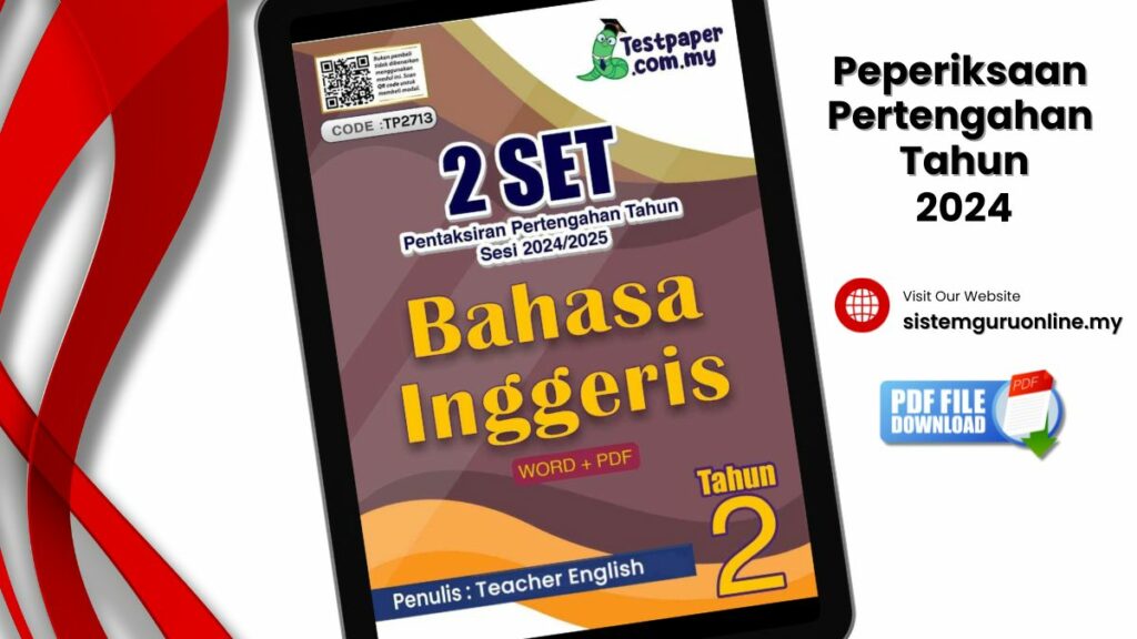 Peperiksaan Pertengahan Tahun English Tahun 2 nampaknya sudah tiba dan kami pasti ianya menjadi kerisauan untuk ibubapa sekali tentang kesiapsiagaan anak-anak untuk menghadapi peperiksaan yang besar ini tidak lama lagi. Disini Latihan Peperiksaan Pertengahan Tahun English Tahun 2