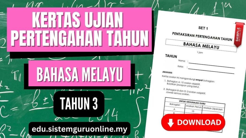 Ujian Pertengahan Tahun BM Tahun 3 merupakan salah satu komponen penting dalam sistem pendidikan. Bahan ujian yang sesuai dan berkualiti dapat membantu pelajar mengukur tahap penguasaan mereka dalam subjek yang diajar. Bagi guru, bahan ujian yang baik adalah alat yang berguna untuk menilai keberkesanan pengajaran mereka serta mengenal pasti kelemahan pelajar. Artikel ini akan membincangkan mengenai ujian pertengahan tahun Bahasa Melayu (BM) Tahun 3, memberikan tips untuk pelajar, serta panduan untuk guru dalam membuat persiapan yang berkesan. BAHAN UJIAN PERTENGAHAN TAHUN BM TAHUN 3