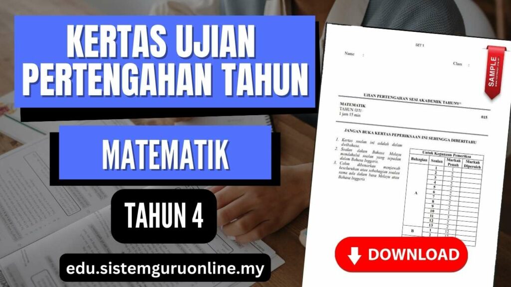 Ujian Pertengahan Tahun Matematik Tahun 4 merupakan tonggak penting dalam menilai kemajuan pelajar. Untuk memastikan persediaan yang sempurna, adalah penting bagi pelajar, guru, dan ibu bapa untuk memiliki akses kepada bahan ujian yang berkualiti. Dalam artikel ini, kami membincangkan tentang kepentingan bahan ujian pertengahan tahun dalam subjek Matematik Tahun 4, serta menyediakan sumber yang mudah diakses untuk memudahkan proses pembelajaran. Ujian Pertengahan Tahun Matematik Tahun 4