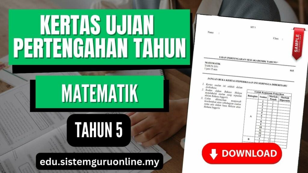 Ujian Pertengahan Tahun Matematik Tahun 5 adalah salah satu titik fokus penting dalam pengajian setiap tahun. Untuk pelajar tahun 5, Matematik mungkin salah satu mata pelajaran yang menimbulkan cabaran. Bagi memastikan pelajar bersedia menghadapi ujian ini, koleksi bahan ujian pertengahan tahun Matematik tahun 5 diperlukan. Dalam artikel ini, kita akan meneroka pilihan bahan yang sesuai untuk membantu pelajar dan guru bersedia dengan lebih baik. Ujian Pertengahan Tahun Matematik Tahun 5