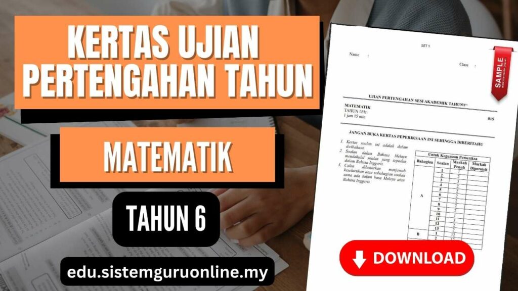 Dalam dunia pendidikan, Ujian Pertengahan Tahun Matematik Tahun 6 adalah tonggak penting dalam menilai pencapaian pelajar dan mempersiapkan mereka untuk ujian akhir tahun. Khususnya dalam mata pelajaran Matematik, ujian pertengahan tahun menilai pemahaman pelajar terhadap konsep-konsep penting yang telah dipelajari sepanjang setengah tahun pertama. Untuk memastikan persiapan yang baik, penting untuk memiliki akses kepada bahan-bahan yang sesuai, baik untuk pelajar maupun guru. Ujian Pertengahan Tahun Matematik Tahun 6