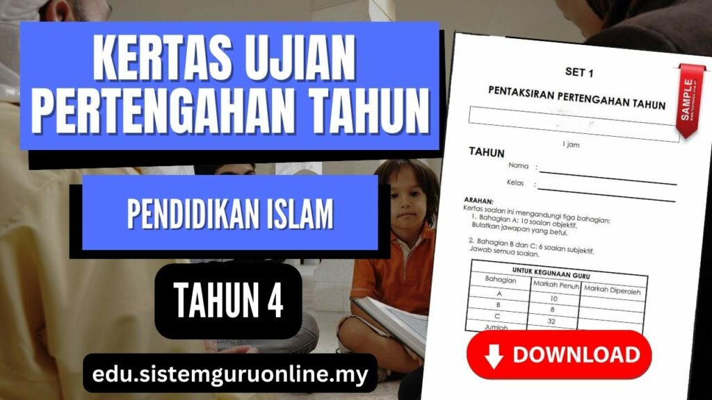 Melalui persediaan yang baik dan bahan ujian yang berkualiti, diharapkan bahawa ujian pertengahan tahun Pendidikan Islam tahun 4 akan menjadi satu proses yang membawa manfaat kepada pelajar dan guru dalam meningkatkan tahap pemahaman dan kefahaman terhadap agama Islam. Download Ujian Pertengahan Tahun Pendidikan Islam Tahun 4 PDF Sekolah Rendah