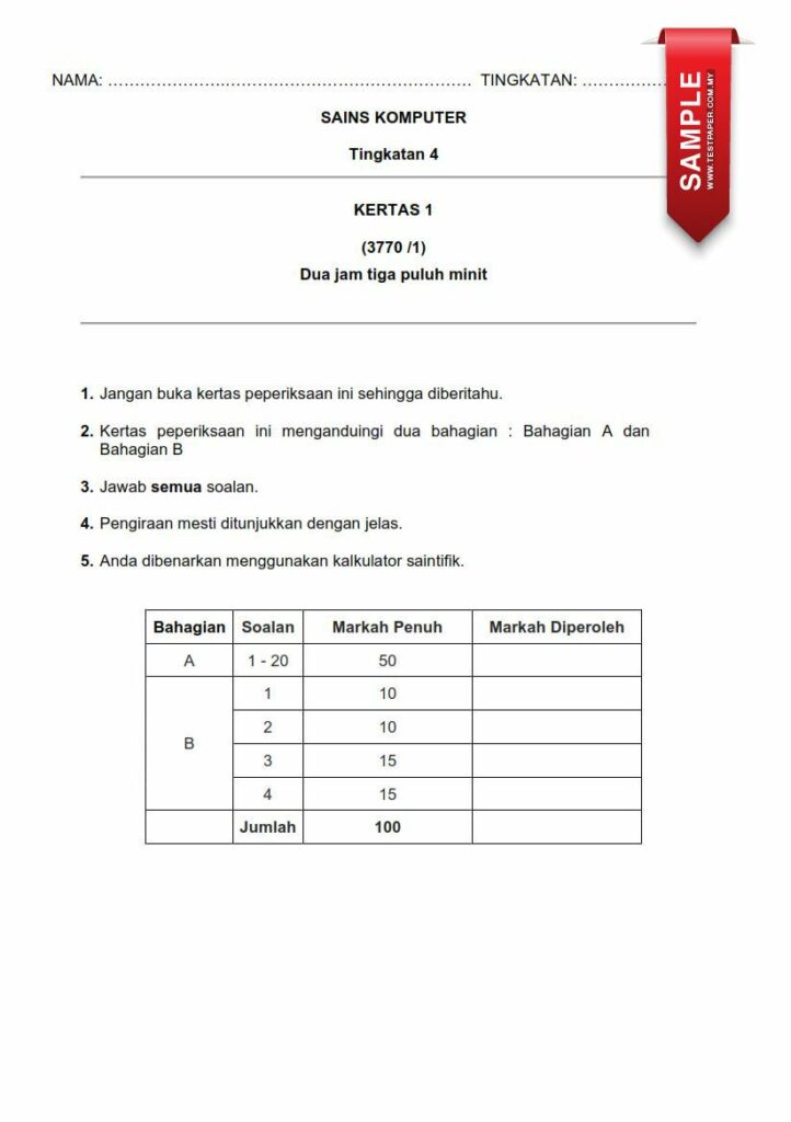 Dalam setiap pengembaraan pendidikan, Ujian Pertengahan Tahun Sains Komputer Tingkatan 4 menandakan langkah penting dalam menilai pencapaian pelajar serta membimbing mereka ke arah pencapaian yang lebih tinggi. Bagi mata pelajaran Sains Komputer di Tingkatan 4, bahan ujian pertengahan tahun menjadi tonggak utama dalam mengukur pemahaman dan kemahiran pelajar dalam bidang ini. Dalam artikel ini, kami menyediakan rangkaian bahan dan panduan yang sesuai untuk membantu pelajar dan guru dalam menghadapi ujian ini dengan yakin. Download Bahan Ujian Pertengahan Tahun Sains Komputer Tingkatan 4