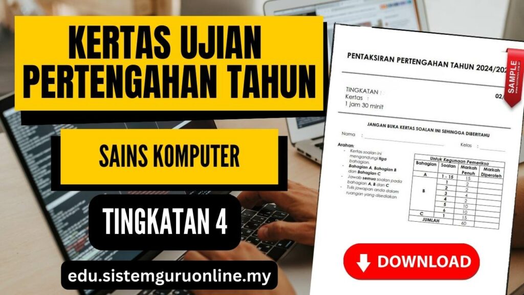 Dalam setiap pengembaraan pendidikan, Ujian Pertengahan Tahun Sains Komputer Tingkatan 4 menandakan langkah penting dalam menilai pencapaian pelajar serta membimbing mereka ke arah pencapaian yang lebih tinggi. Bagi mata pelajaran Sains Komputer di Tingkatan 4, bahan ujian pertengahan tahun menjadi tonggak utama dalam mengukur pemahaman dan kemahiran pelajar dalam bidang ini. Dalam artikel ini, kami menyediakan rangkaian bahan dan panduan yang sesuai untuk membantu pelajar dan guru dalam menghadapi ujian ini dengan yakin. Ujian Pertengahan Tahun Sains Komputer Tingkatan 4