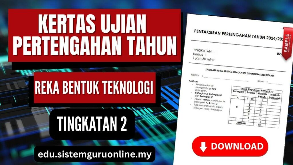 Ujian Pertengahan Tahun RBT Tingkatan 2 adalah penting dalam menilai pencapaian pelajar serta membantu guru dalam menilai keberkesanan pengajaran mereka. Dalam konteks Reka Bentuk Teknologi (RBT) untuk Tingkatan 2, bahan ujian pertengahan tahun perlu disusun dengan teliti untuk memastikan ia sesuai dengan kurikulum serta mampu menguji kemahiran dan pemahaman pelajar. Ujian Pertengahan Tahun RBT Tingkatan 2