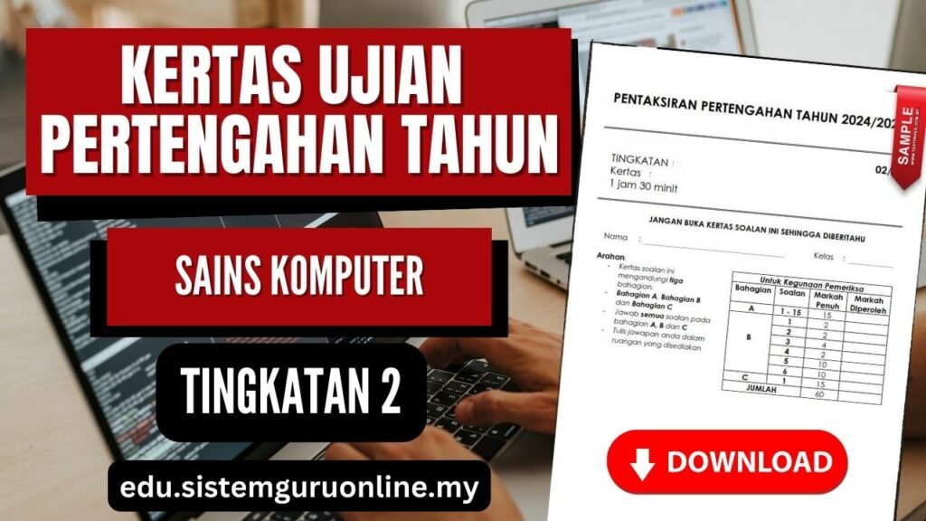 Ujian Pertengahan Tahun Sains Komputer Tingkatan 2 adalah satu titik peralihan penting dalam pengajian pelajar. Untuk mata pelajaran Sains Komputer di Tingkatan 2, penting bagi pelajar dan guru untuk memahami bahan yang sesuai untuk persiapan ujian. Artikel ini akan memberikan penerangan tentang bahan ujian pertengahan tahun Sains Komputer Tingkatan 2 yang boleh membantu pelajar dan guru mempersiapkan diri dengan lebih baik. Ujian Pertengahan Tahun Sains Komputer Tingkatan 2