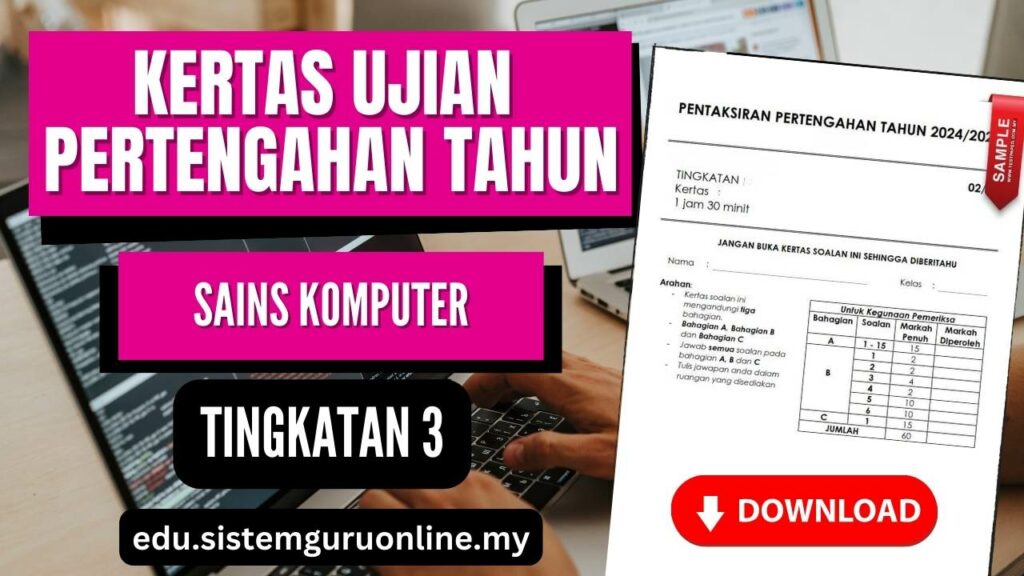 Ujian Pertengahan Tahun Sains Komputer Tingkatan 3 adalah satu komponen penting dalam pendidikan pelajar di peringkat menengah. Untuk subjek Sains Komputer pada Tingkatan 3, penyediaan yang baik bagi pelajar dan guru adalah kritikal untuk kejayaan dalam ujian ini. Artikel ini bertujuan untuk memberi panduan kepada pelajar, guru, dan ibu bapa mengenai bahan yang sesuai untuk ujian pertengahan tahun ini. Ujian Pertengahan Tahun Sains Komputer Tingkatan 3
