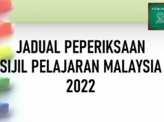 JADUAL PEPERIKSAAN SIJIL PELAJARAN MALAYSIA (SPM) 2022 JADUAL PEPERIKSAAN SIJIL PELAJARAN MALAYSIA (SPM) 2022