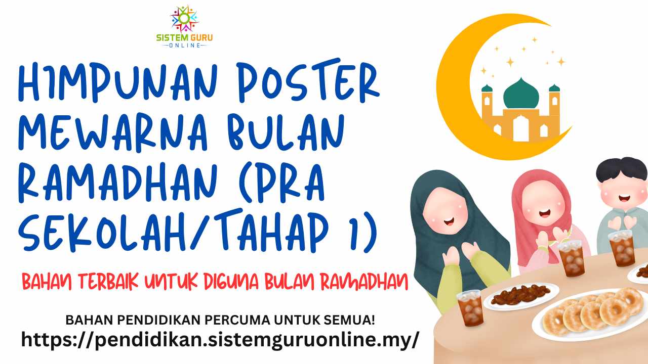 Himpunan Poster Mewarna Bulan Ramadhan Pra Sekolah Tahap 1 Download