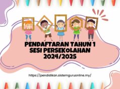PENDAFTARAN PELAJAR TAHUN 1 SESI PERSEKOLAHAN 2024/2025