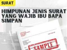Himpunan Jenis Surat Yang Wajib Ibu Bapa Simpan Himpunan Jenis Surat Yang Wajib Ibu Bapa Simpan