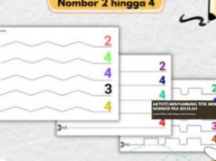 AKTIVITI MENYAMBUNG TITIK MENGENAL NOMBOR PRASEKOLAH