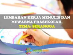 Lembaran Kerja Menulis dan Mewarna Prasekolah, Tema: Serangga lembaran kerja menulis dan mewarna prasekolah