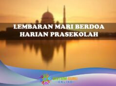 Lembaran Mari Berdoa Harian Prasekolah lembaran mari berdoa harian prasekolah