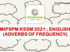 MIPSPM KSSM 2021 ; ENGLISH (ADVERBS OF FREQUENCY)
