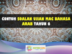 Contoh Soalan Ujian Mac Bahasa Arab Tahun 6 Soalan Ujian Mac Bahasa Arab Tahun 6