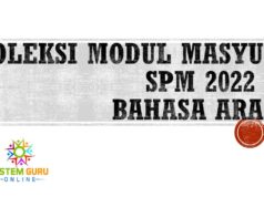 KOLEKSI MODUL MASYUR SPM 2022 – BAHASA ARAB