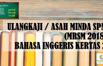 SOALAN BAHASA INGGERIS MRSM SPM 2018 KERTAS 2