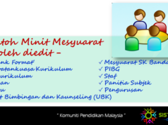 Contoh Minit Mesyuarat BOLEH DIEDIT