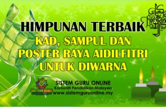 Himpunan Terbaik Kad, Sampul dan Poster Raya Aidilfitri untuk Diwarna