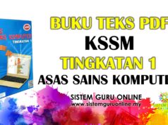 Buku Teks PDF KSSM Tingkatan 1 Asas Sains Komputer