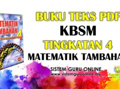 Buku Teks PDF KBSM Tingkatan 4 Matematik Tambahan