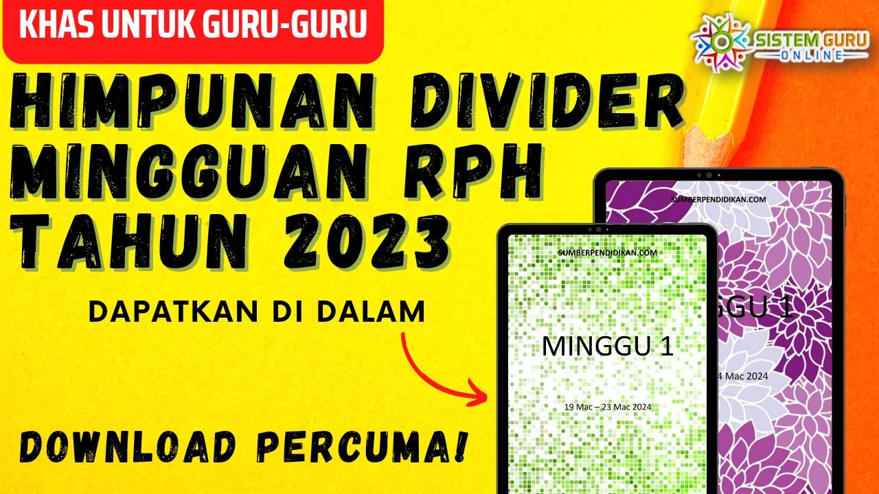 Himpunan Divider Mingguan RPH 2023 - Download RPH RPT SOALAN & BAHAN ...