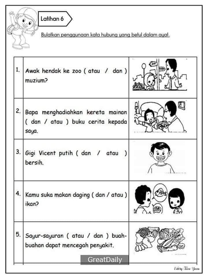 MODUL KATA HUBUNG DAN KATA MAJMUK TAHUN 3 SUBJEK BAHASA MELAYU ...