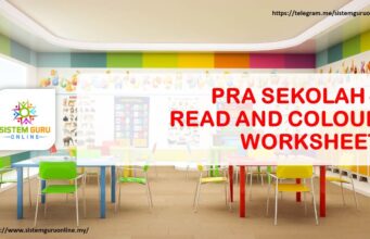 PRA SEKOLAH – READ AND COLOUR WORKSHEET
