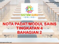 NOTA PADAT/MODUL SAINS TINGKATAN 4 BAHAGIAN 2