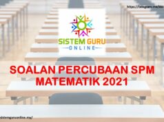 SOALAN PERCUBAAN SPM MATEMATIK 2021