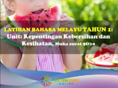 Latihan Bahasa Melayu Tahun 1= Unit: Kebersihan dan Kesihatan, Muka Surat 9&10 Latihan BM Tahun 1 Tema Kebersihan dan Kesihatan Ms 9&10
